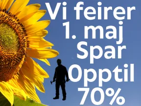 Vi feirer 1. mai - Spar opptil 70%