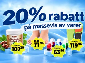 Høsttilbud - Spar 20 % på massevis av varer